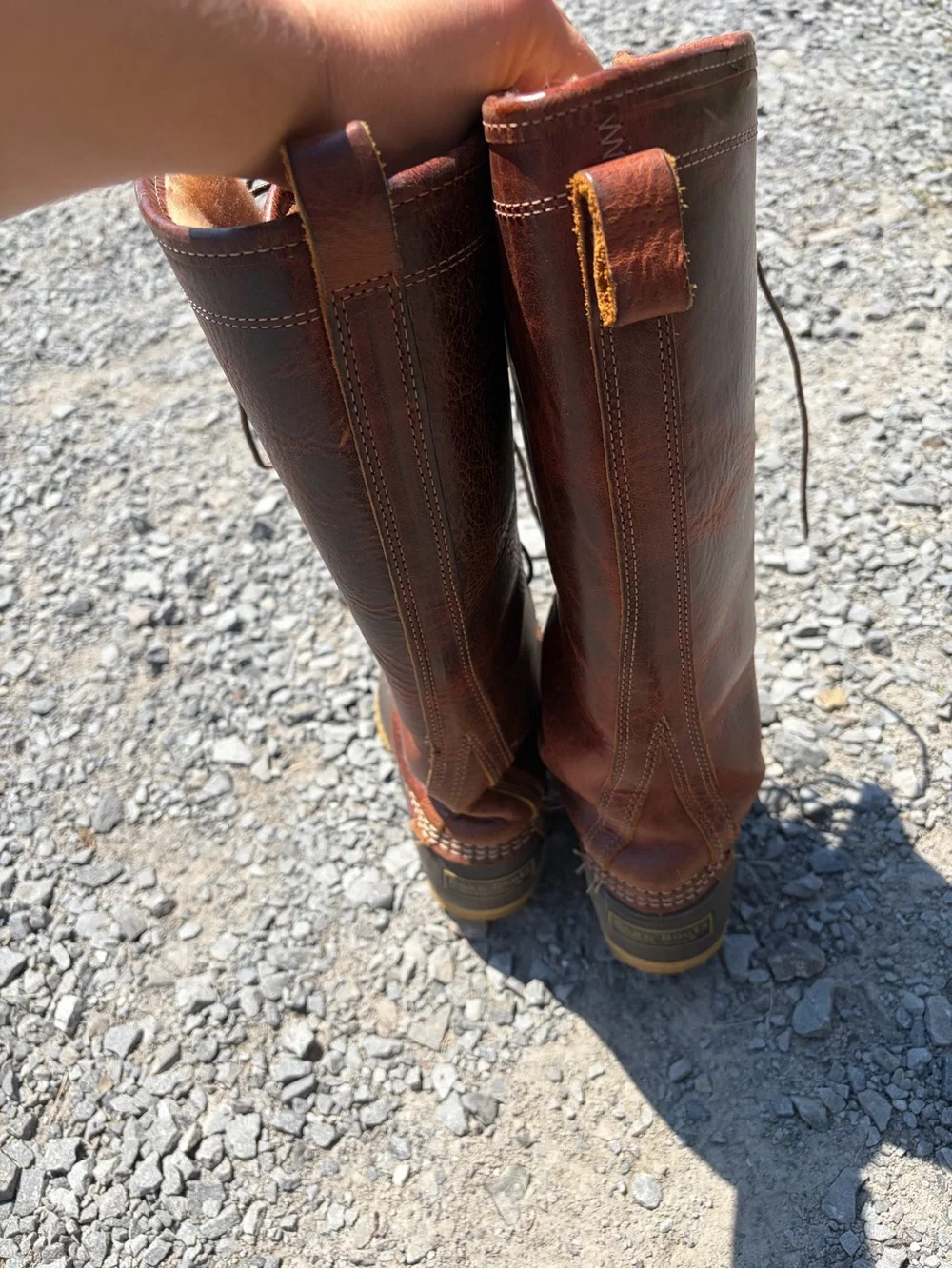 Brown Lace-Up Waterproof Womens Tall Winter Boots